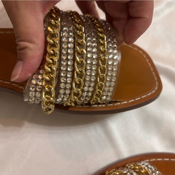 Jennifer Lopez Gold and Silver Sandals - Picture 3 of 6